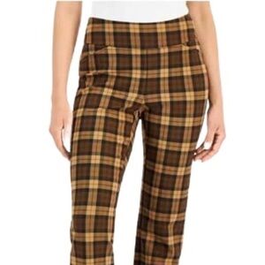 Wilfred Darontal Houndstooth Plaid Pant in Dark Navy and Yellow Size 00